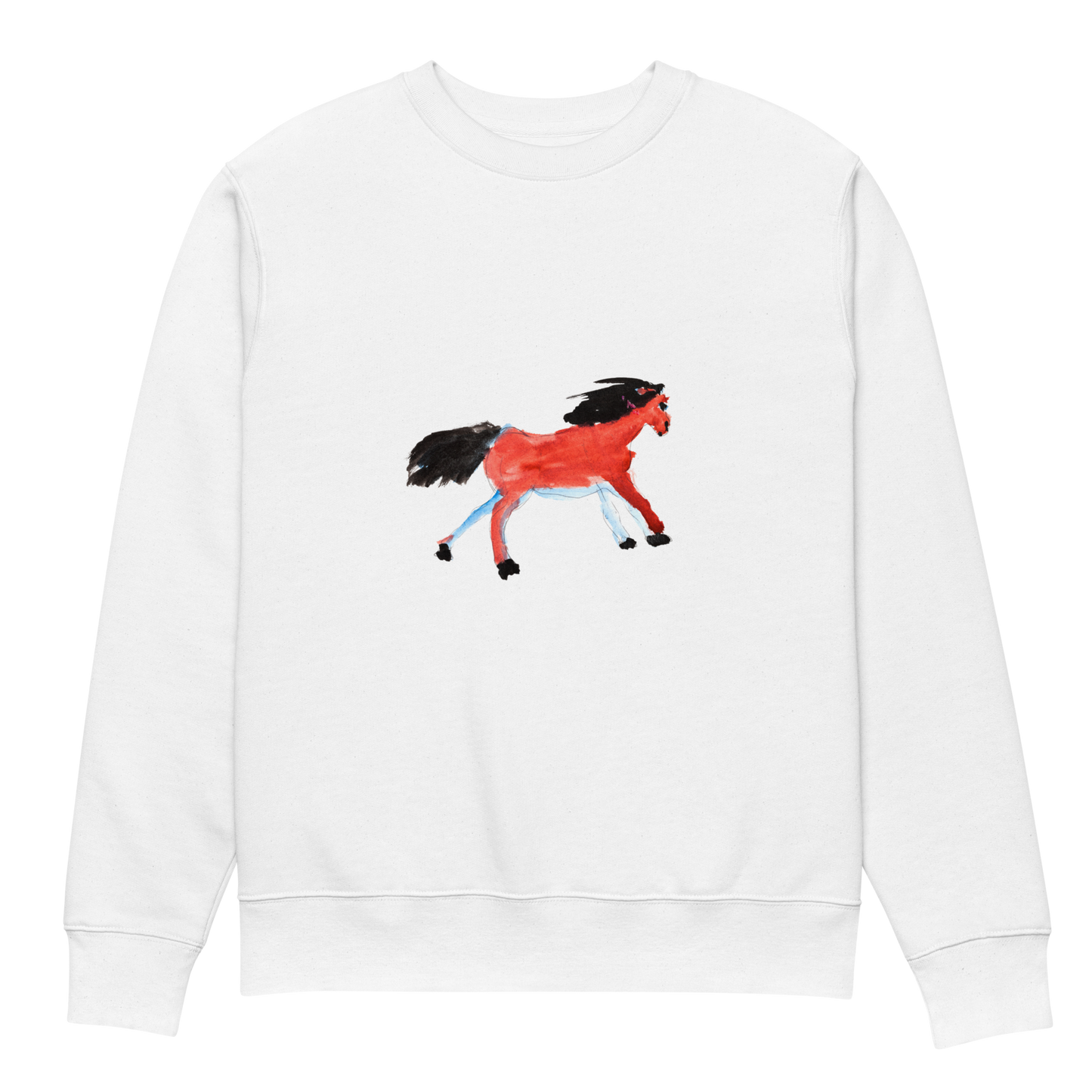 Eco-friendly sweatshirt - Horse design by van Kevin (9 years)
